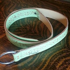 Prana leather belt